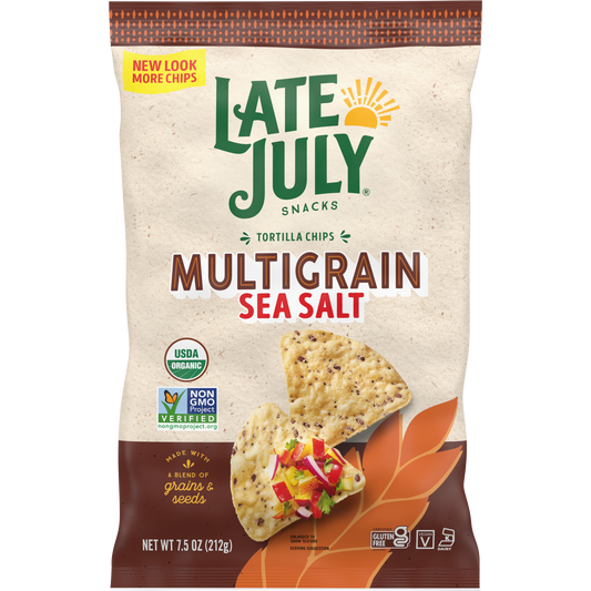 Late July Chip Multigrain Sea Salt 7.5 oz (Pack Of 12)