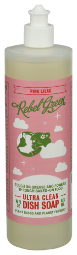 REBEL GREEN (Pack of 12) Rebel Green Soap Dish Pink Lilac Dish Soap 16 Oz