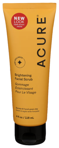 ACURE (Pack of 8) Acure Brightening Facial Scrub Exfoliating Cleanser 4 Fl Oz