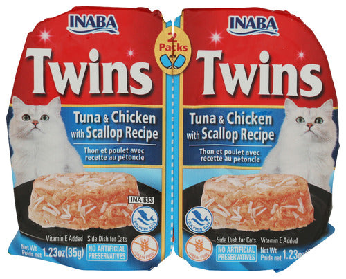 INABA (Pack Of 24) Inaba Tuna And Chicken Scallop 2.46 Oz