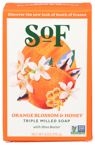 SOUTH OF FRANCE (Pack of 12) South of France Orange Blossom & Honey Soap Bar 6 Oz
