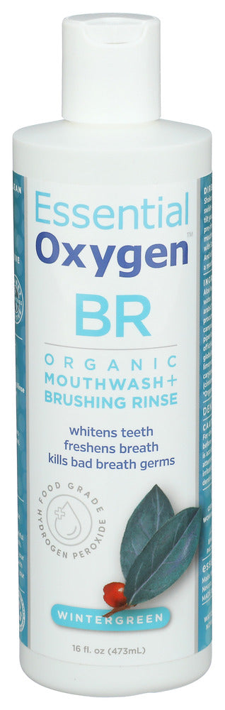 ESSENTIALOXYGEN (Pack of 5) EssentialOxygen Mouthwash Wintergreen Fresh Breath 16 Oz