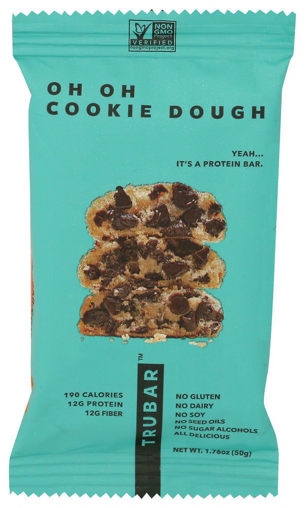 TRUBAR (Pack of 24) Trubar Bar Cookie Dough Protein Nutrition Bars 1.76 Oz