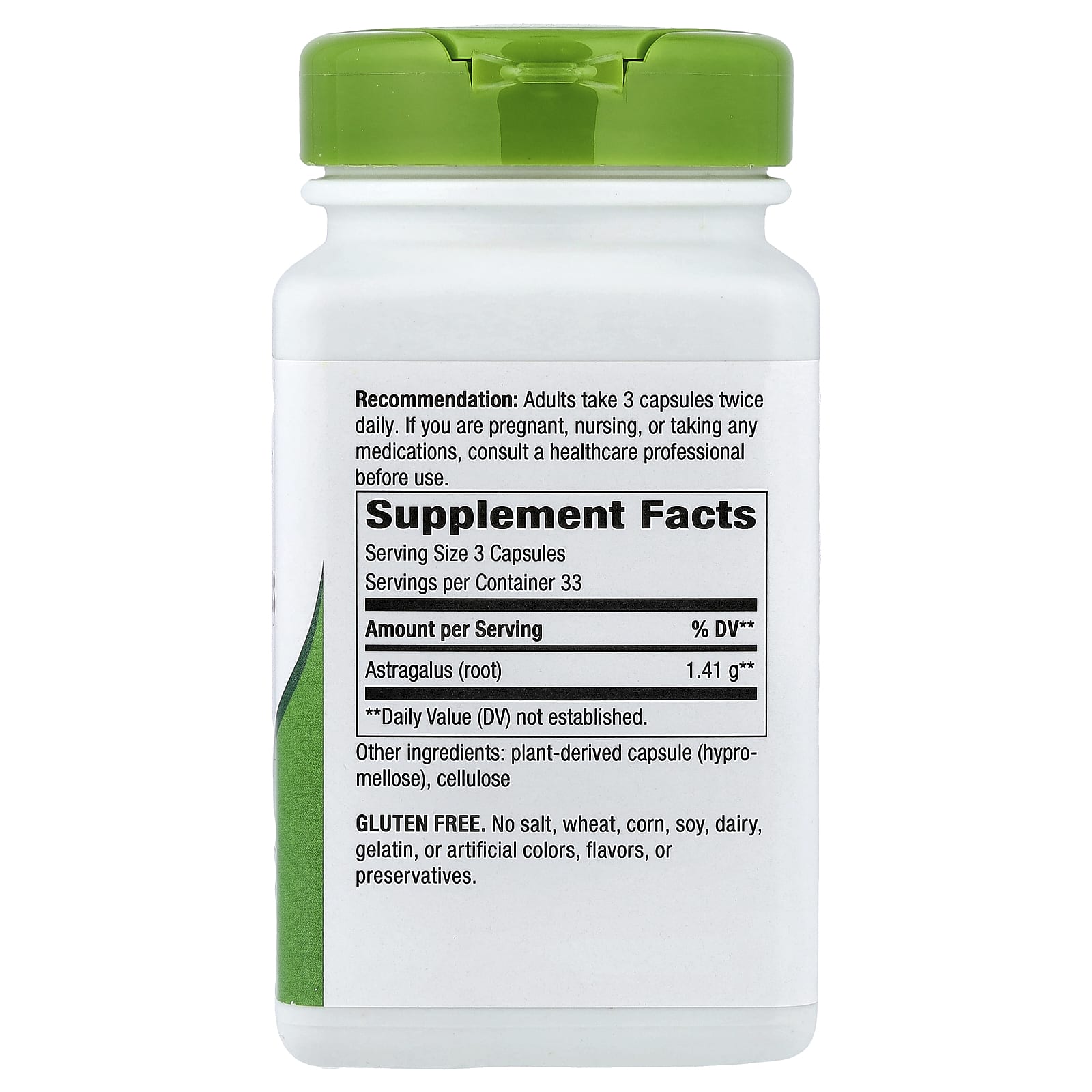 NATURES WAY (Pack Of 4) Natures Way Astragalus Root 100 Capsules