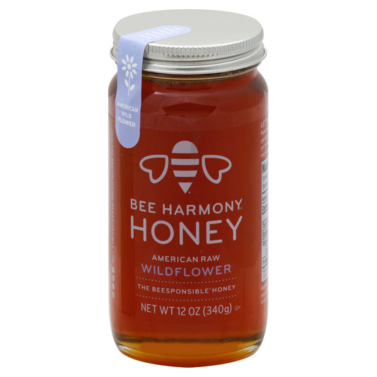 Bee Harmony Honey American Wildflower 12 oz (Pack Of 6)