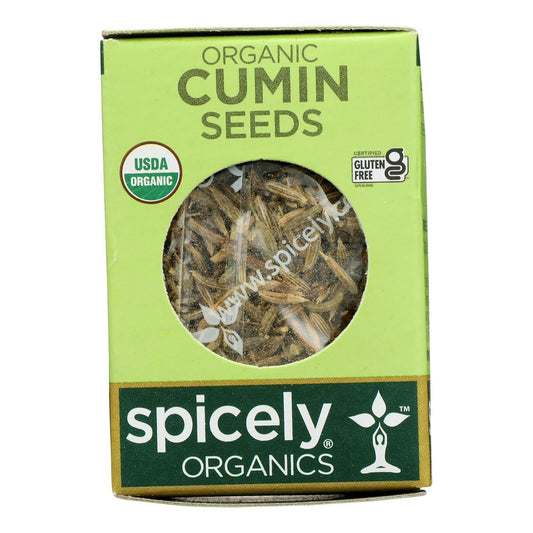 Spicely Organics - Organic Cumin Seed Gluten Free - Whole .5 oz (Pack of 6)