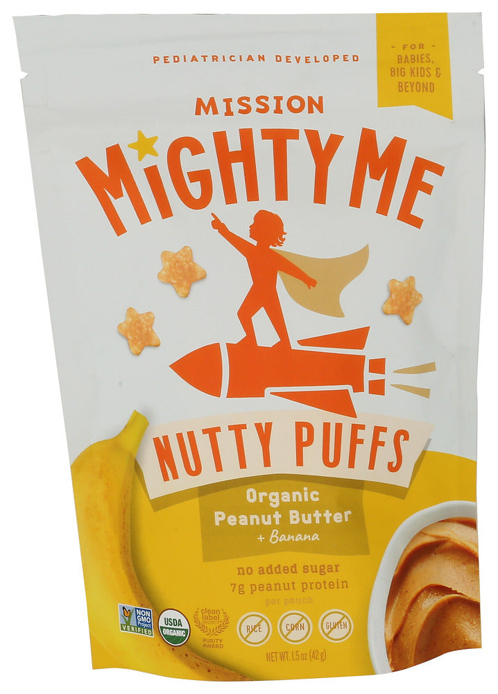MISSION MIGHTY (Pack of 15) Mission Mighty Me Puffs Peanut Butter With Banana 1.5 Oz