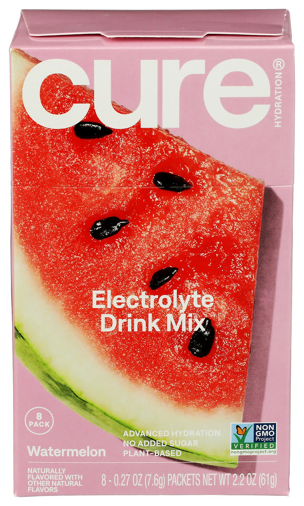CURE (Pack of 5) Cure Hydration Powder Watermelon Performance Hydration 2.3 Oz