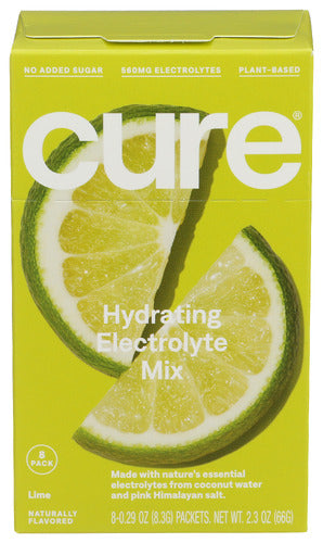 CURE (Pack of 5) Cure Hydration Electrolyte Drink Mix Lime 2.3 Oz
