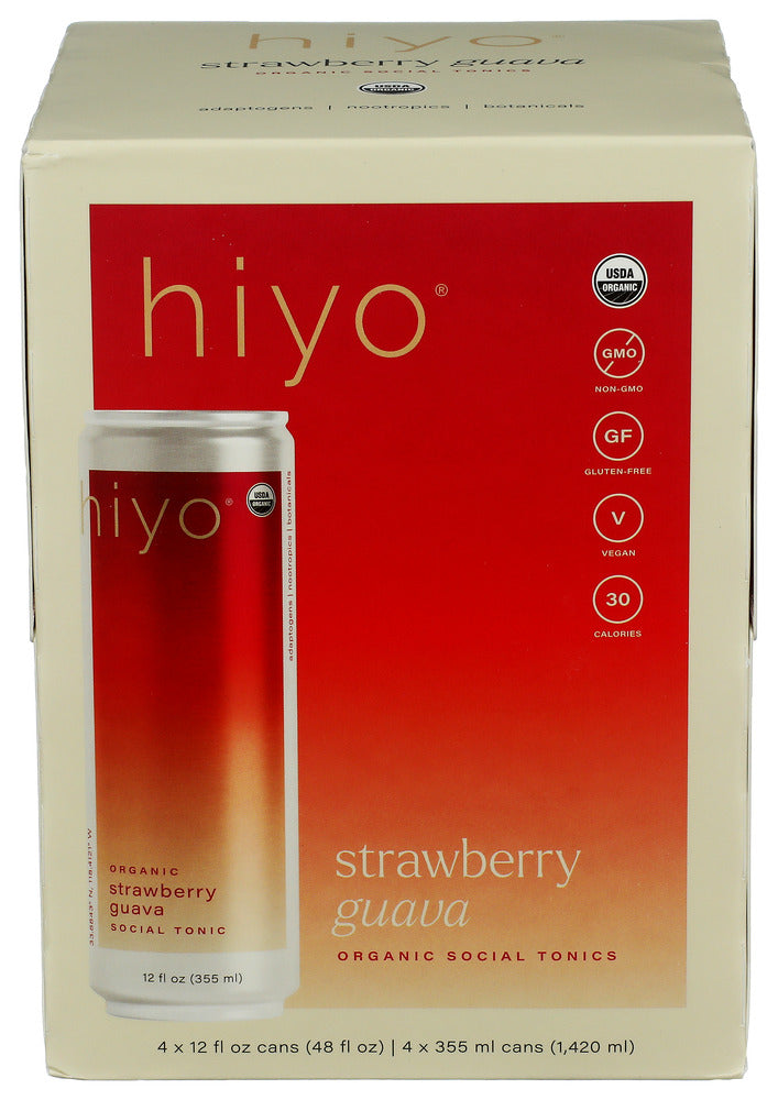 Hiyo Na Mocktail Strawberry Guava Carbonated Beverage