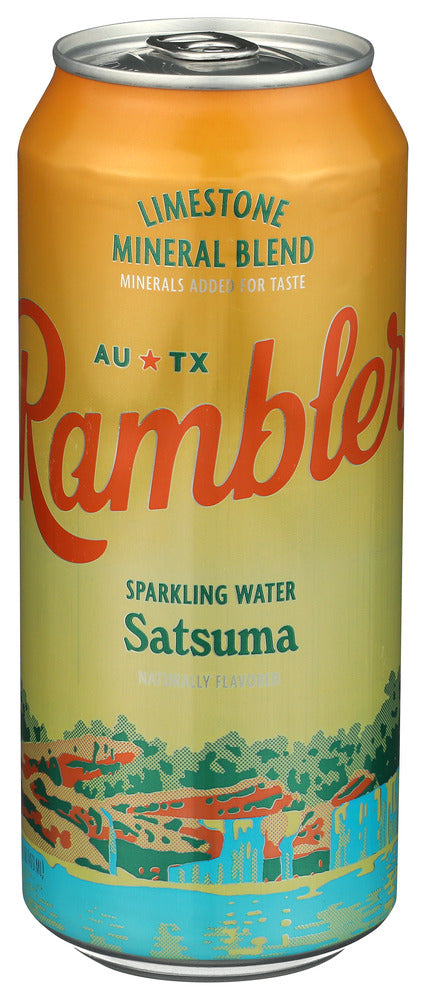 RAMBLER (Pack of 24) Rambler Water Sparkling Satsuma Flavored Sparkling Water 16 Fl Oz