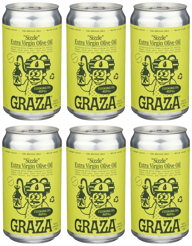 Graza Sizzle Extra Virgin Olive Oil Refill Can