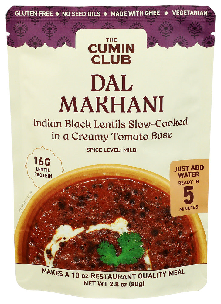 The Cumin Club Dal Makhani Indian Entree Prepared Dish