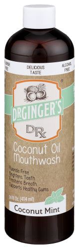 DR GINGERS HEAL (Pack of 6) Dr Gingers Healthcare Pro Mouthwash Coconut Oil Flavor 14 Oz