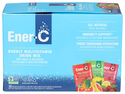 ENER LIFE (Pack of 4) Ener Life Vitamin C Packets Variety Pack Vitamin C Supplem 30 Pieces