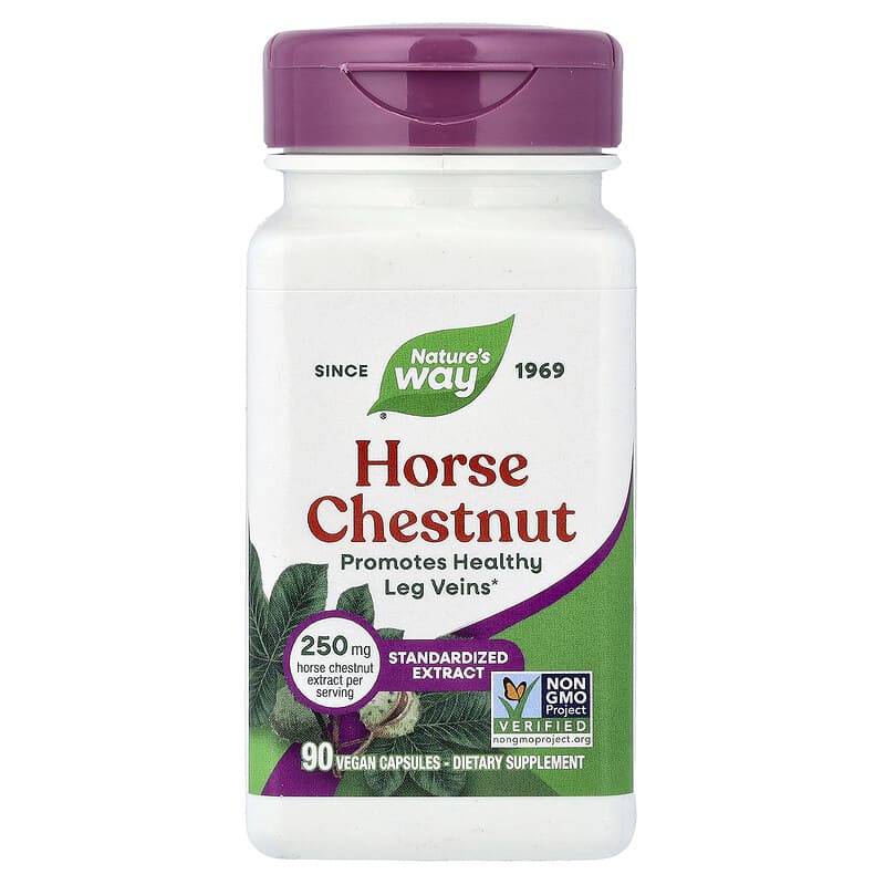 NATURES WAY (Pack of 6) Natures Way Horse Chestnut Standardized 90 Vegetarian Ca 90 Capsules