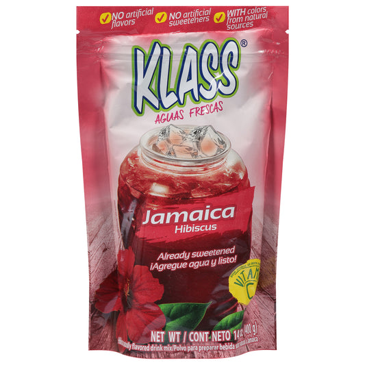 Klass Beverage Mix Jamaica Sweetened 14.1 oz (Pack Of 6)