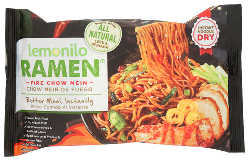 LEMONILO (Pack of 36) Lemonilo Chow Mein Noodles Ramen Single Serve 2.99 Oz