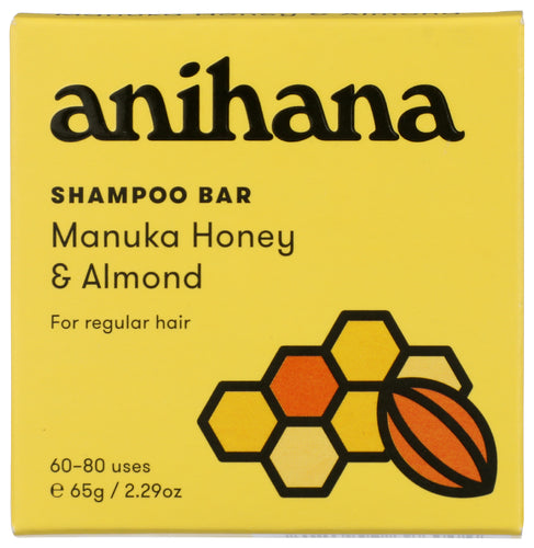 ANIHANA (Pack of 8) Anihana Bar Shampoo Honey Almond Solid Shampoo 65 grams