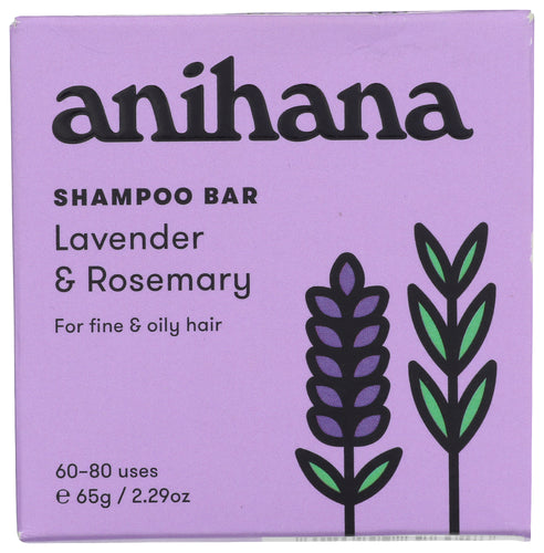 ANIHANA (Pack of 8) Anihana Lavender Rosemary Bar Shampoo Solid Shampoo 65 grams