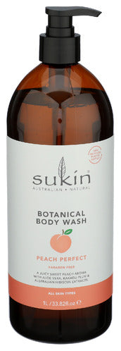 SUKIN (Pack of 6) Sukin Botanical Body Wash Peach Perfect 33.82 Fl Oz