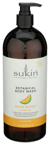SUKIN (Pack of 6) Sukin Wash Body Melon Delight Body Wash 33.82 Fl Oz