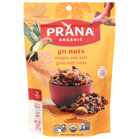 Prana Nuts Maple Coated 8 Oz (Pack Of 6)