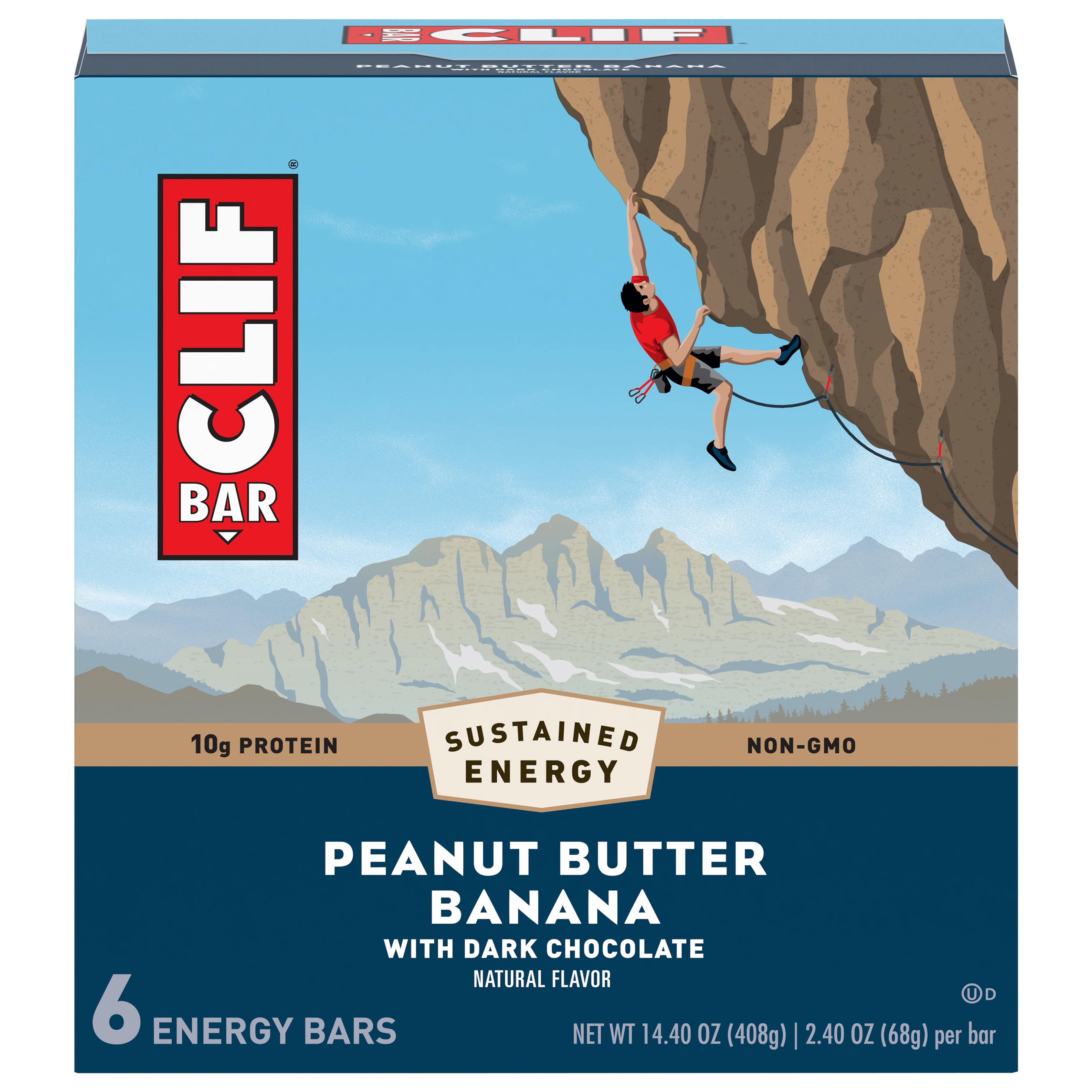 Clif Bar Peanut Butter Drk Chocolate 6Pack