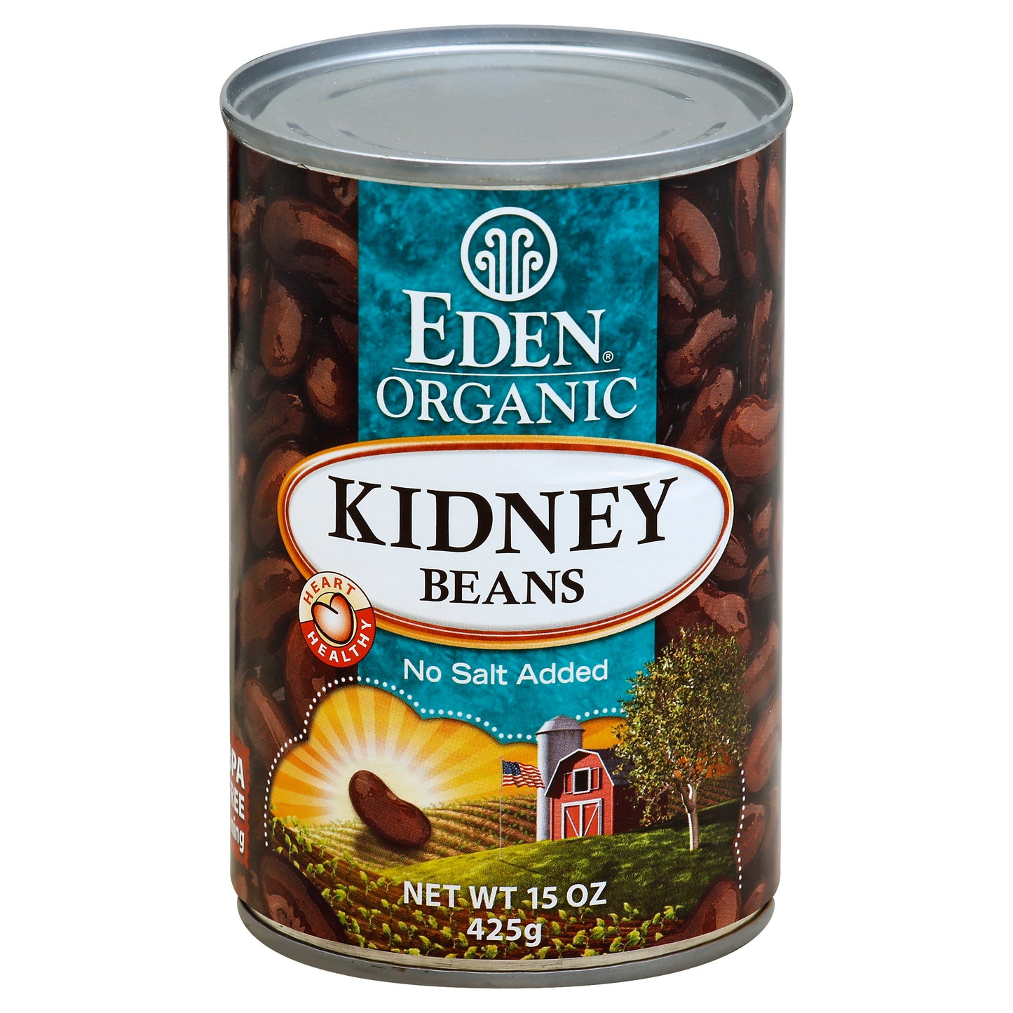 Eden Foods Bean Can Kidney No Salt Organic 15 Oz (Pack Of 12)