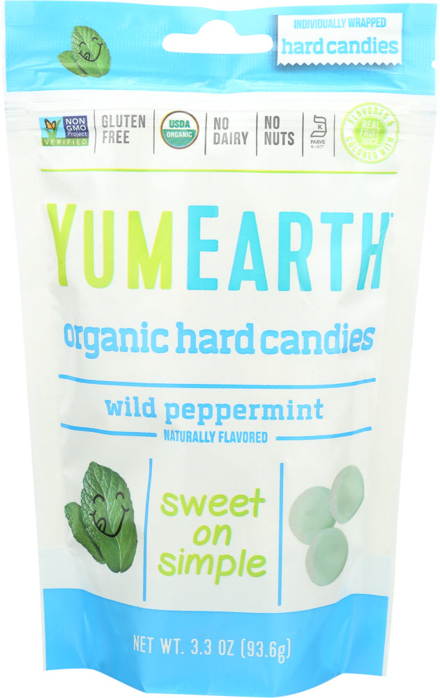 Yumearth Candy Drop Peppermint Wild Organic