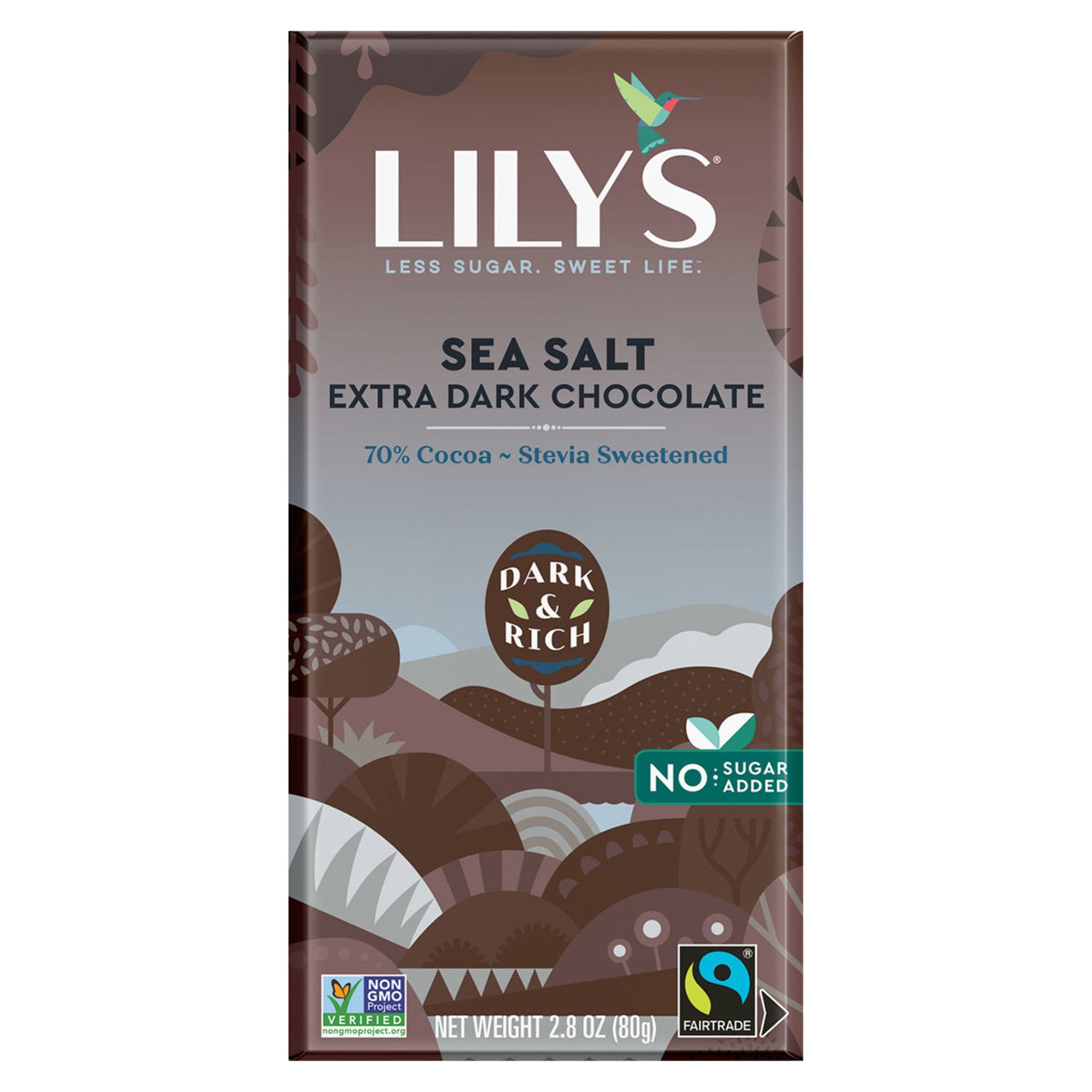Lily's Chocolate Bar Dark 70% Sea Salt