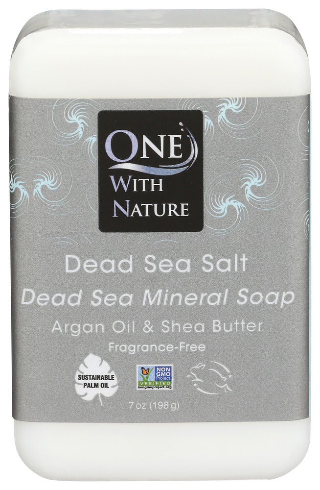 ONE WITH NATURE (Pack of 12) One with Nature Dead Sea Salt Soap Bar Bath Body Cleanser 7 Oz
