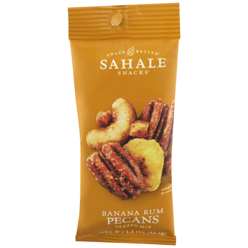 SAHALE SNACKS (Pack of 27) Sahale Snacks Mix Pecan Banana Rum Glazed Sweet & Savory Sna 1.5 Oz