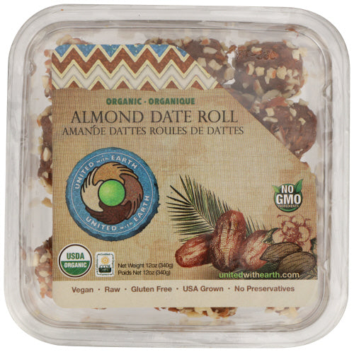 United With Earth EB Date Roll Almond Organic