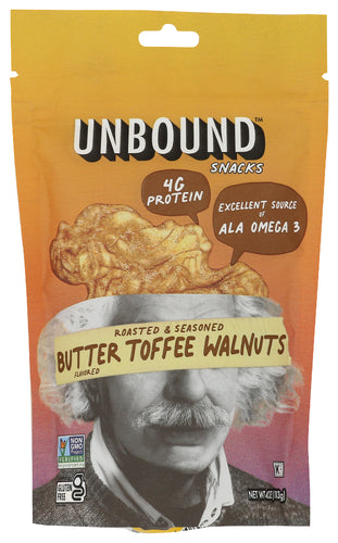 Unbound Snacks Walnut Butter Toffee Natural Walnut Butter