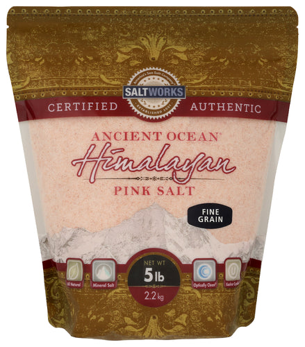 SALTWORKS (Pack of 3) Saltworks Himalayan Fine Grain Pink Salt Seasoning Loose 5 Lb