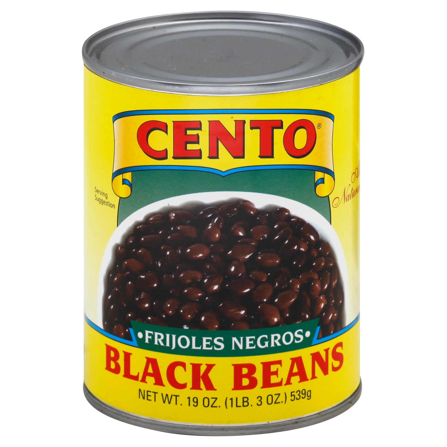 Cento Beans Black 19 oz (Pack Of 12)