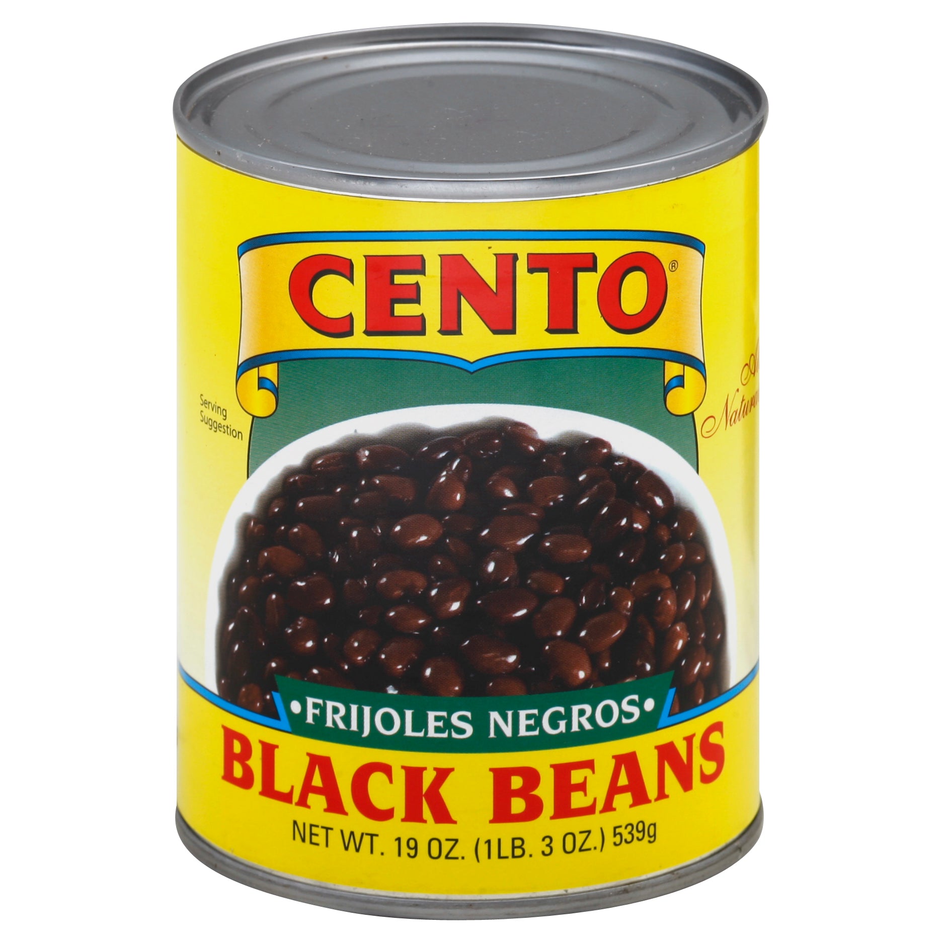 Cento Beans Black 19 oz (Pack Of 12)