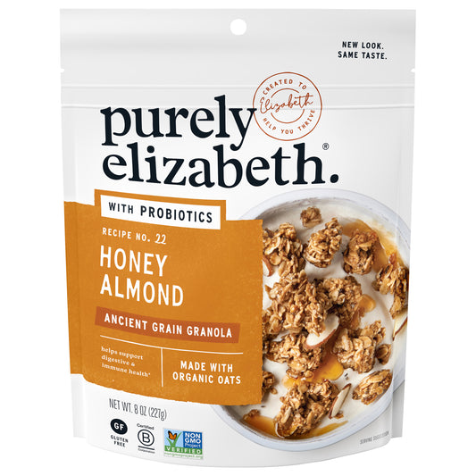 Purely Elizabeth Granola Probiotic Honey Almond 8 oz (Pack Of 6)