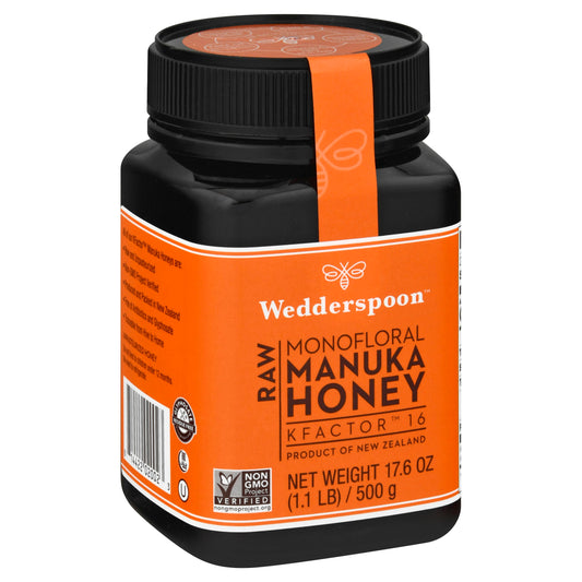 Wedderspoon Honey Raw Manuka Kfactor 16 17.6 Oz Pack of 6