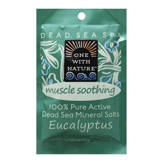 One With Nature Dead Sea Mineral Salt Bath - Soothing 2.5 oz (Pack of 6)