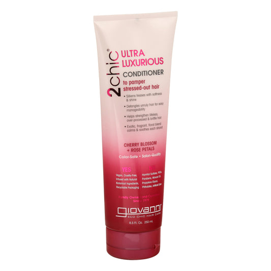 Giovanni Cosmetics Conditioner Cherry Rose 8.5 Oz (Pack of 3)