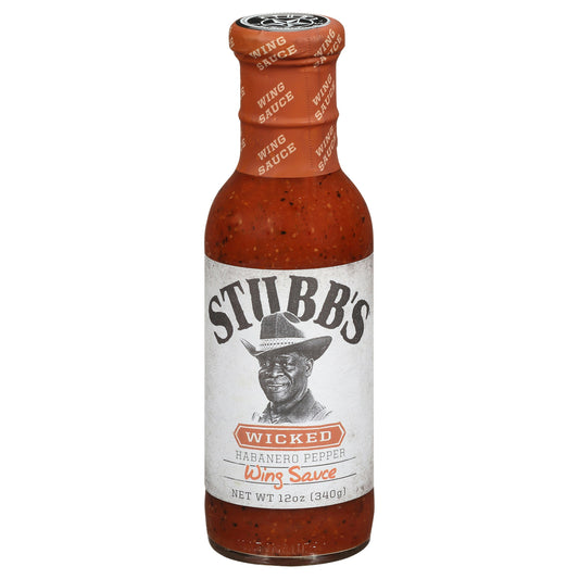 Stubbs Sauce Wing Original 12 oz (Pack of 6)
