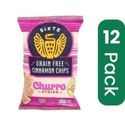 Siete - Churro Strips Cinnamon 5 oz (Pack of 12)
