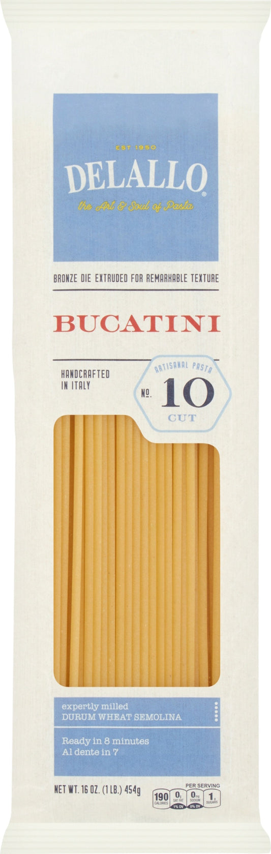 Delallo Bucatini #10 16 oz (Pack of 16)