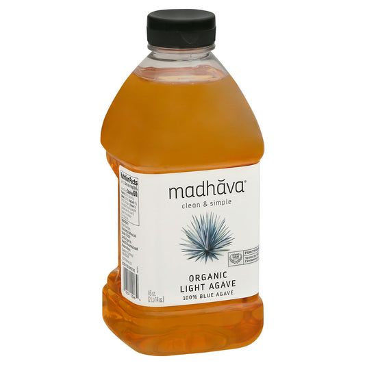 Madhava Agave Nectar Light Organic 46 Oz (Pack of 4)