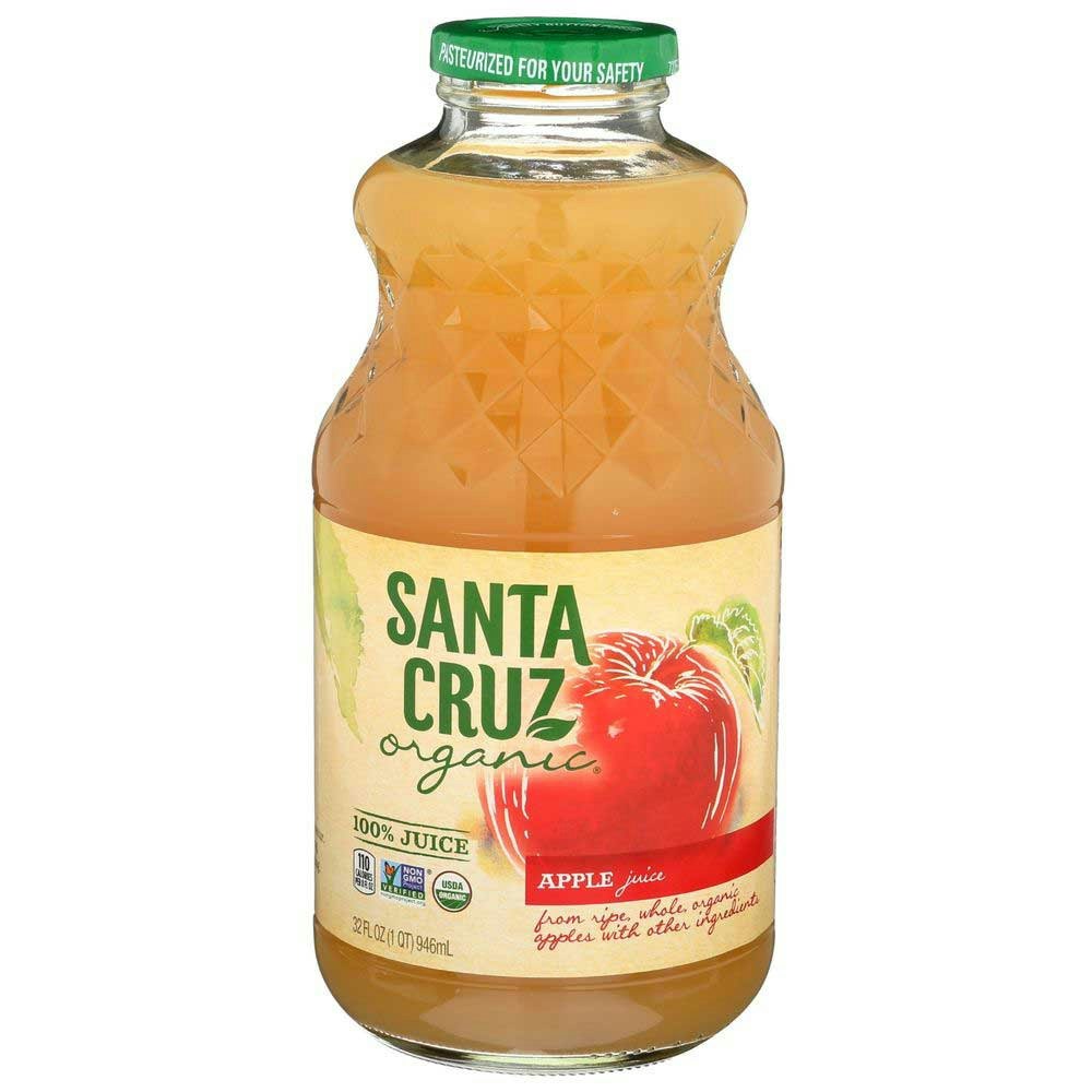 Santa Cruz Organic Apple Juice 32 Fo Pack of 6