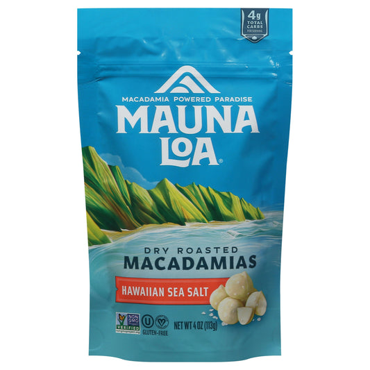 Mauna Loa Hawaiian Sea Salt Macadamias - 4 OZ (Pack of 6)