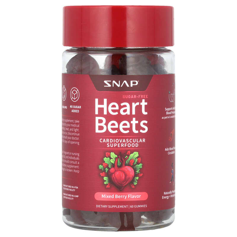 SNAP SUPPLEMENT (Pack Of 3) Snap Supplements Heart Beets 10Pkt 2.85 Oz
