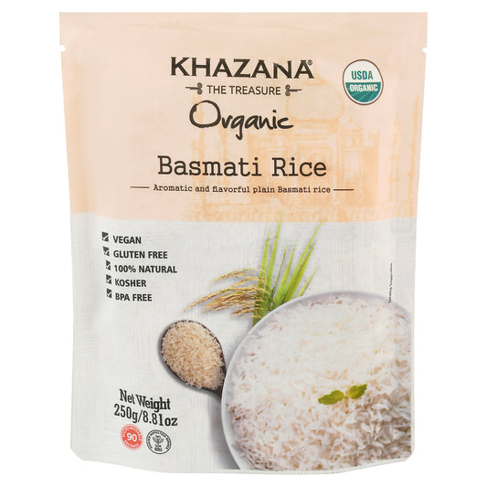 Khazana Rice Basmati RTE 8.81 Oz (Pack Of 6)